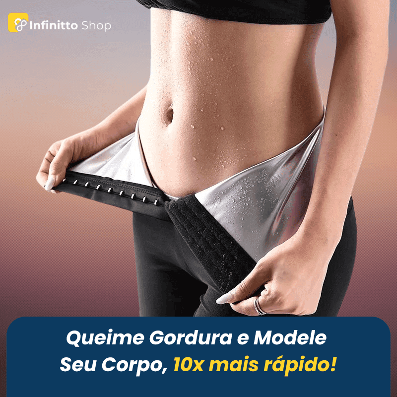 Shorts de Sauna BurnFit - Efeito queima Gordura