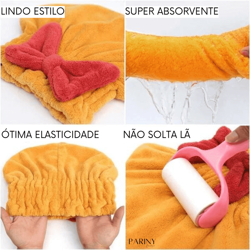 Touca de Banho Pariny - Micro Fibra / FRETE GRÁTIS - POUCAS UNIDADES